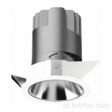 8 W LED 500LM 24 ° aluminium 2700K Naprawiono Downlight